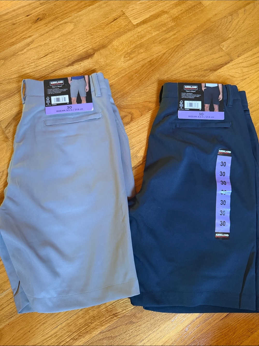 Kirkland Signature Men's Shorts - Gray and Ana y